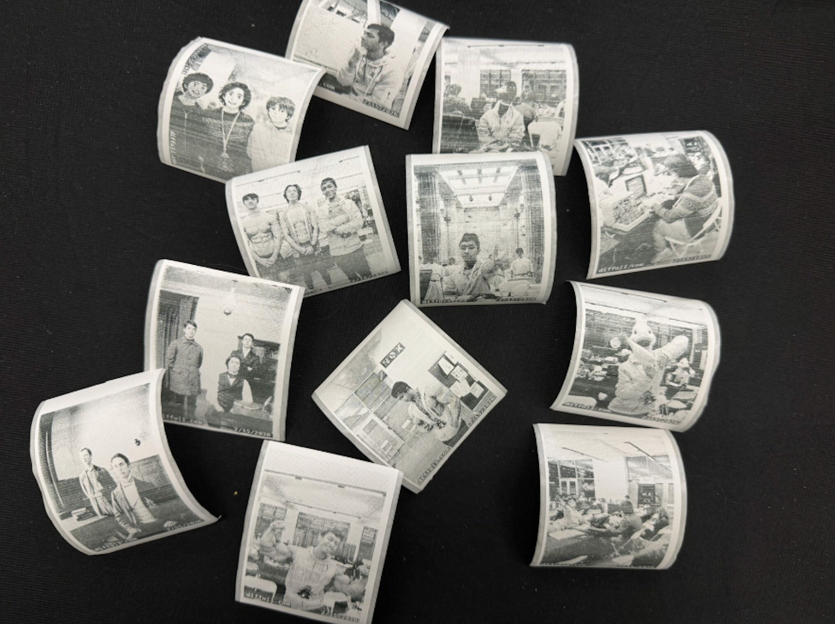 Reels of images produced by Diffuji
